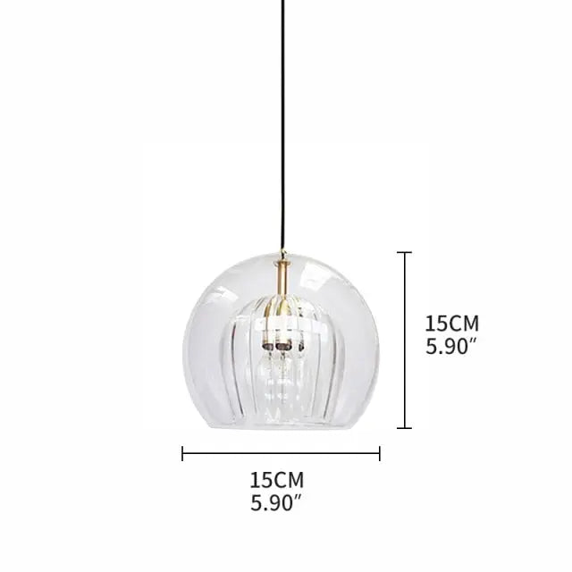 Nordic Glass LED Pendant Lamp Danni SPINGAR.COM