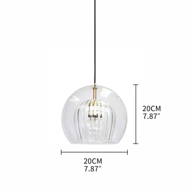 Nordic Glass LED Pendant Lamp Danni SPINGAR.COM