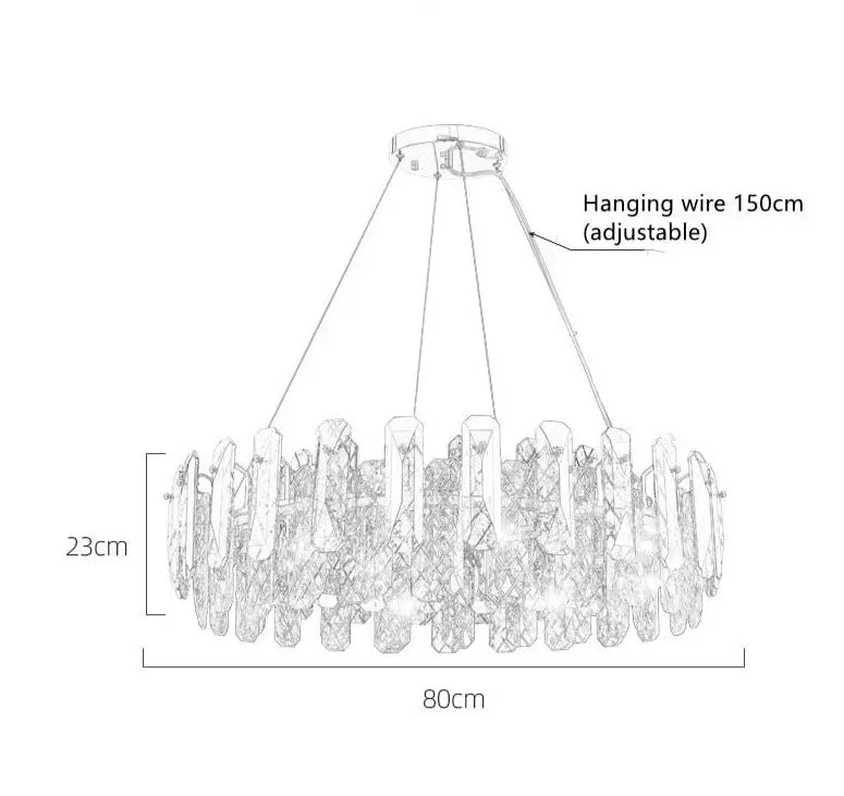 Smoke Grey Crystal Chandelier Timothy™ SPINGAR.COM