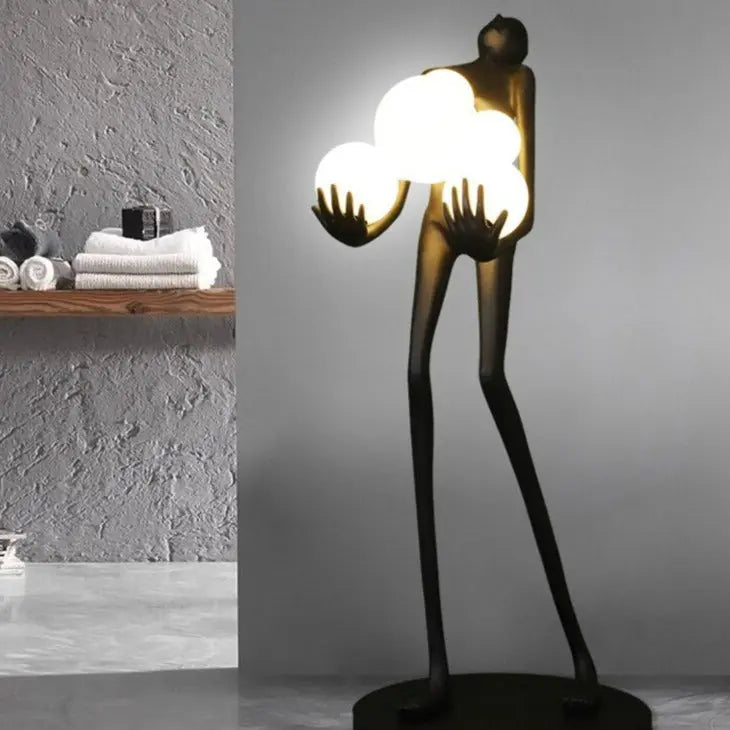 Art Deco Sculpture LED Floor Lamp Cacey SPINGAR.COM