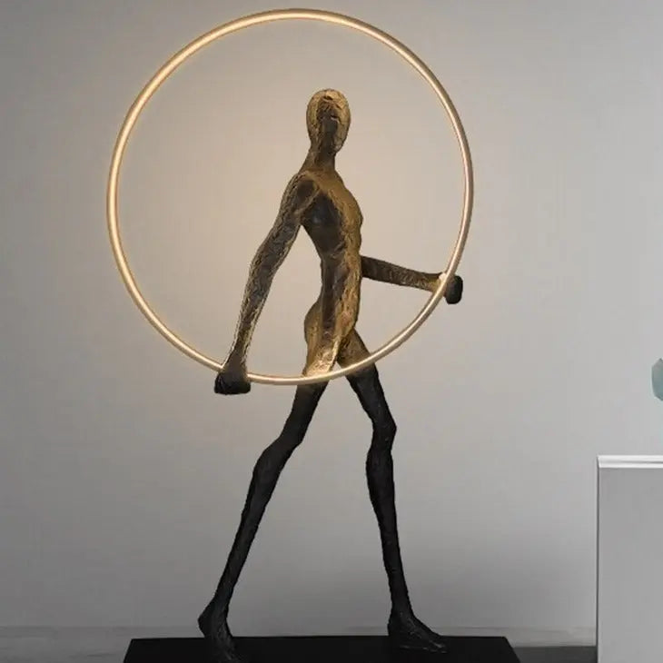 Art Deco Sculpture LED Floor Lamp Cacey SPINGAR.COM