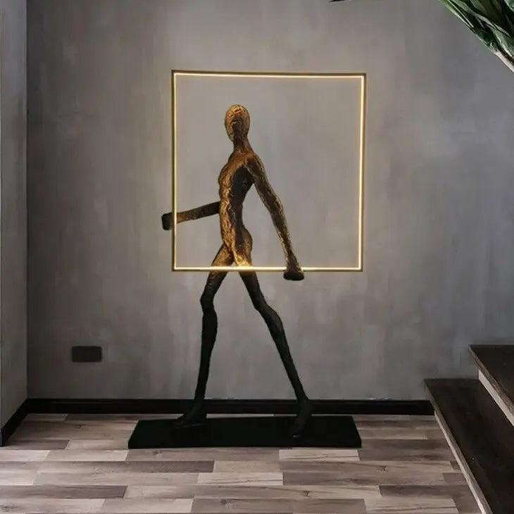 Art Deco Sculpture LED Floor Lamp Cacey SPINGAR.COM