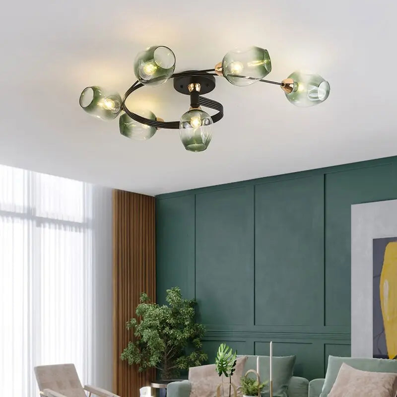 Modern Spiral Shape LED Ceiling Lamp Nara SPINGAR.COM