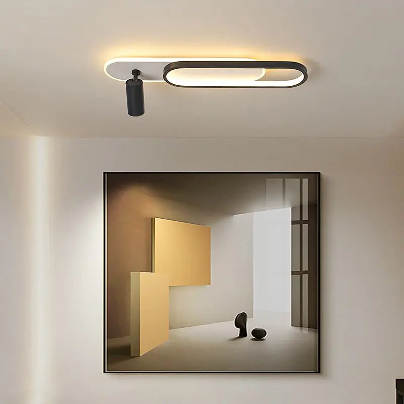 Dimmable LED Ceiling Lamp With Spotligts SPINGAR.COM