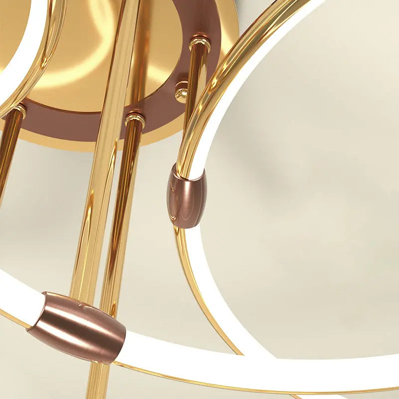 Luxurious Golden LED Ceiling Lamp Ringy™ SPINGAR.COM