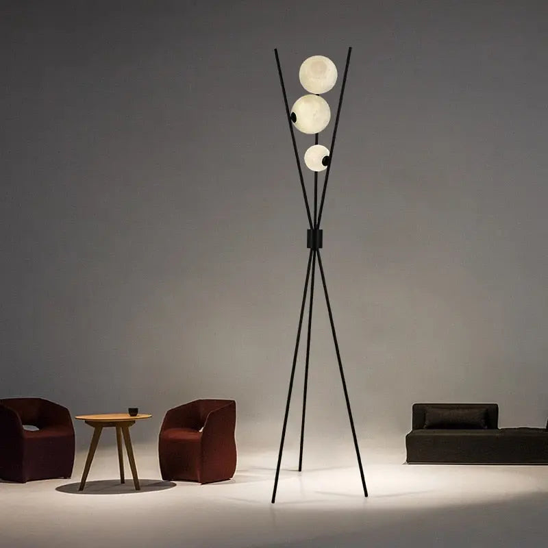 Moon Tripod LED Floor Lamp Nadim SPINGAR.COM