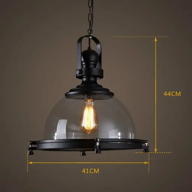Retro Iron LED Pendant Lamp Jack SPINGAR.COM
