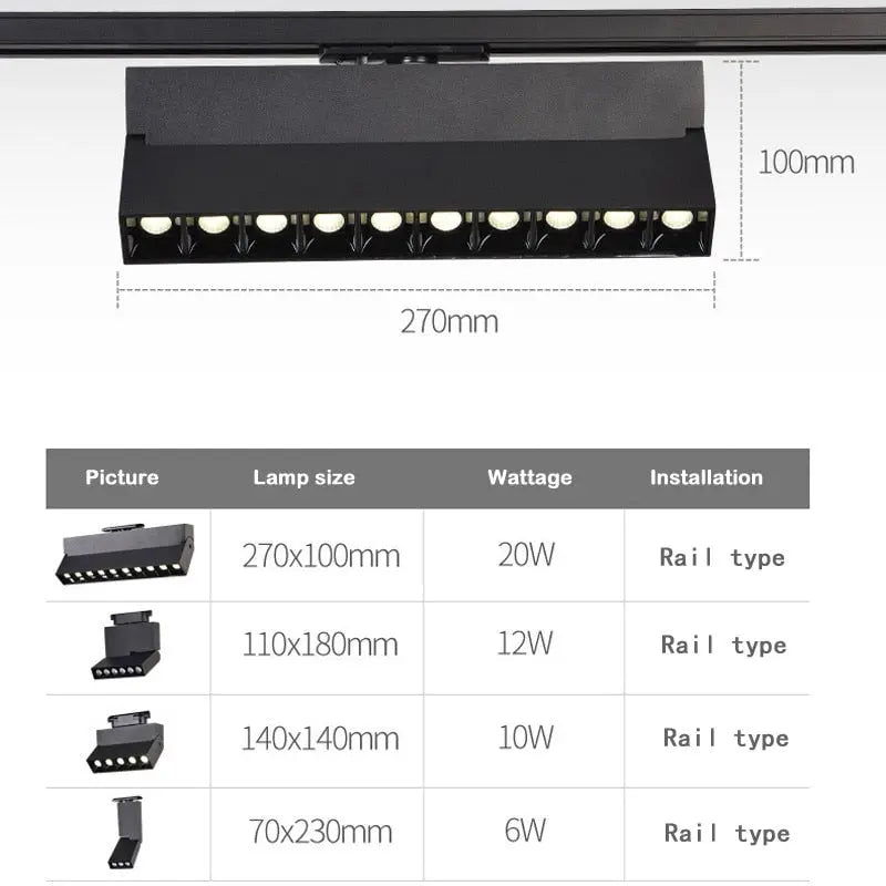 Dimmable LED Rail Spotlight Agnar SPINGAR.COM