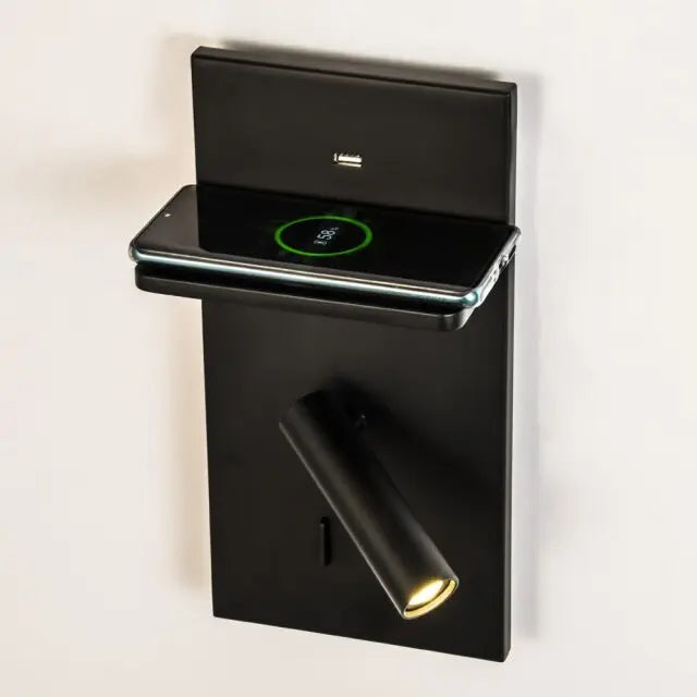 Wireless Charging LED Wall Lamp Idella SPINGAR.COM