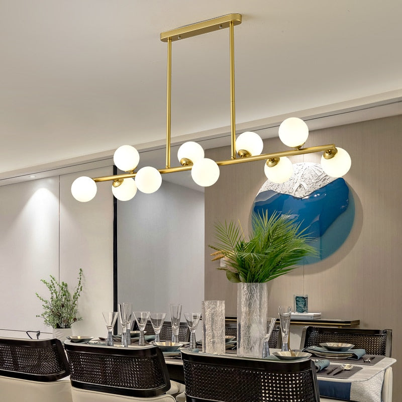 Modern Glass Ball LED Island Pendant lamp Niro™ Spingar.com