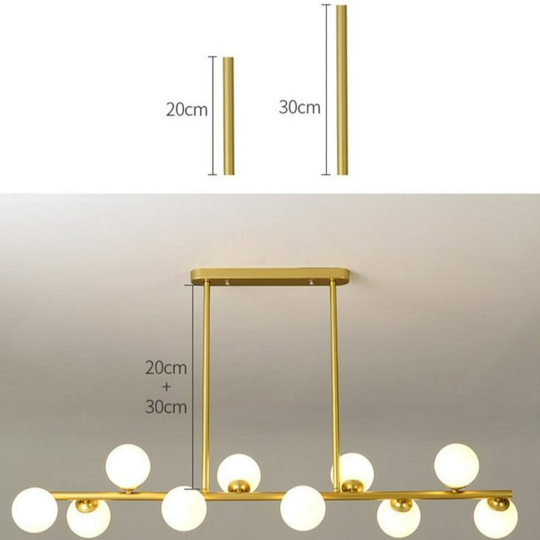 Modern Glass Ball LED Island Pendant lamp Niro™ Spingar.com