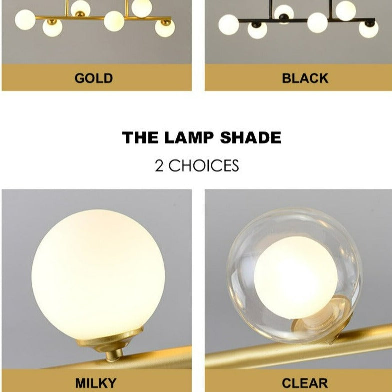 Modern Glass Ball LED Island Pendant lamp Niro™ Spingar.com