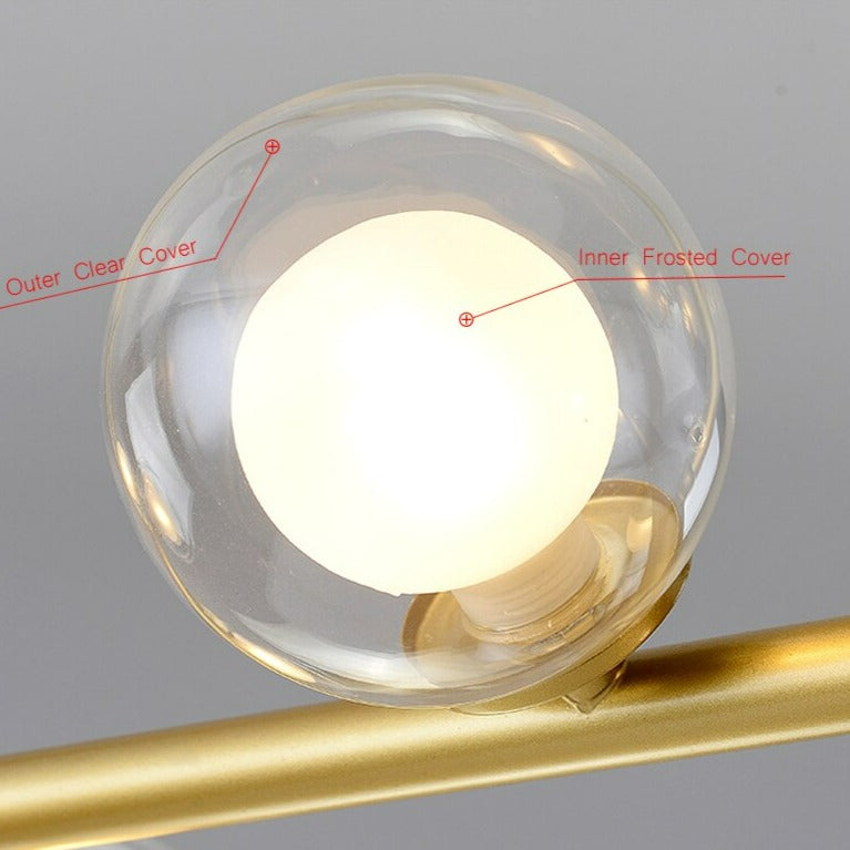 Modern Glass Ball LED Island Pendant lamp Niro™ Spingar.com