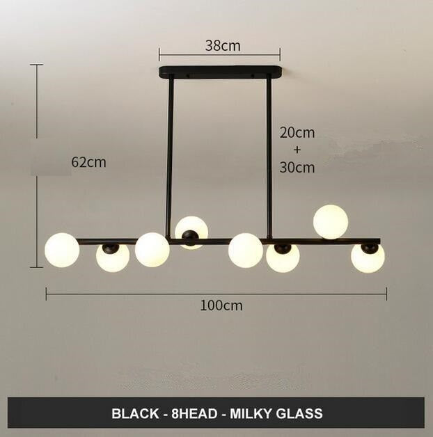 Modern Glass Ball LED Island Pendant lamp Niro™ Spingar.com