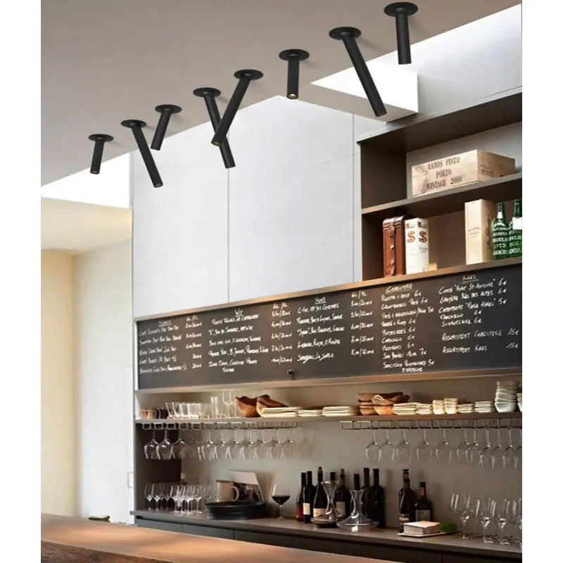 Modern LED Dimmable Pipe Spotlight SPINGAR.COM