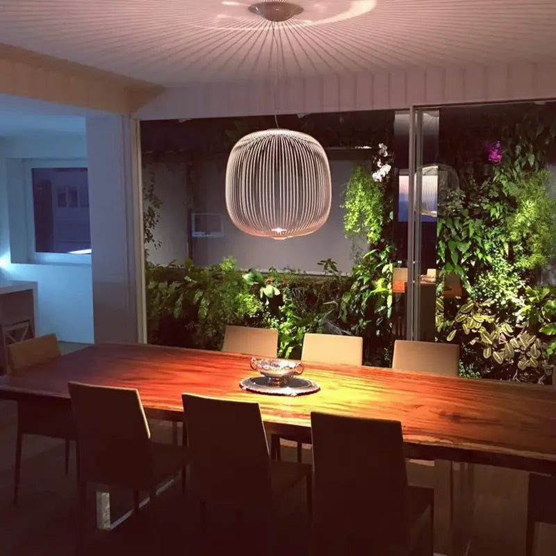 Modern Iron Bird Cage LED Pendant Lamp SPINGAR.COM