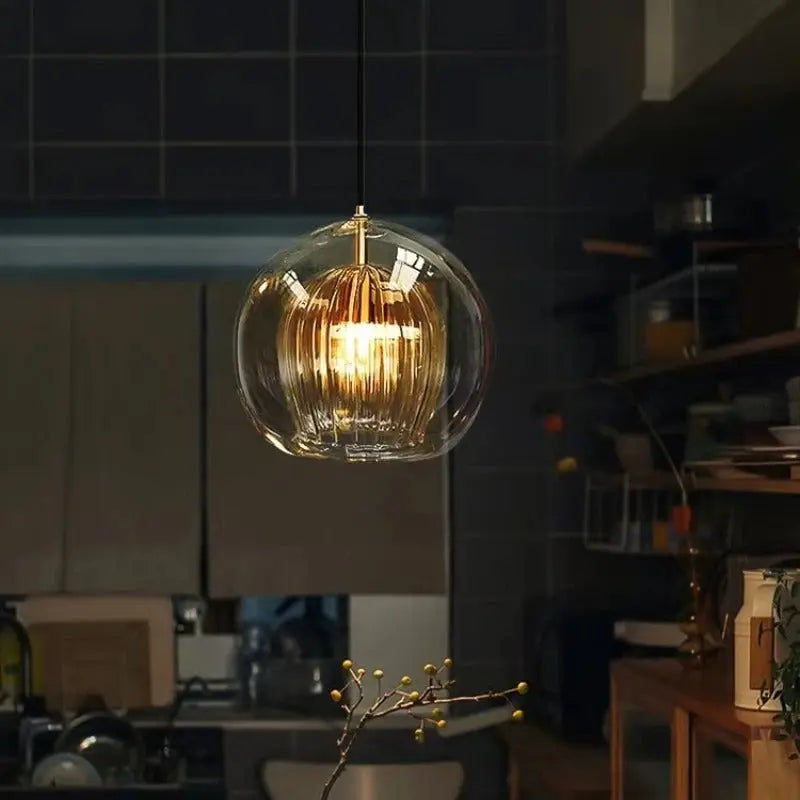 Nordic Glass LED Pendant Lamp Danni SPINGAR.COM