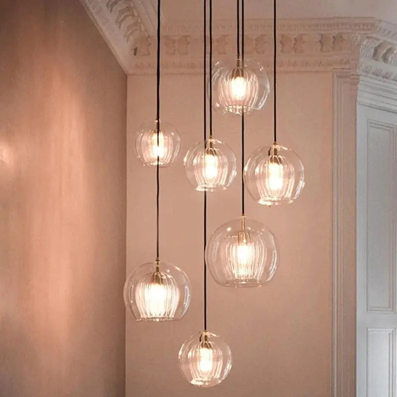 Nordic Glass LED Pendant Lamp Danni SPINGAR.COM
