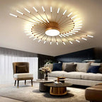 Fan-shaped LED ceiling light Arlo™ Spingar.com