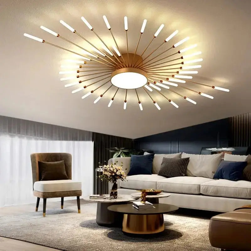 Fan-shaped LED ceiling light Arlo™ Spingar.com