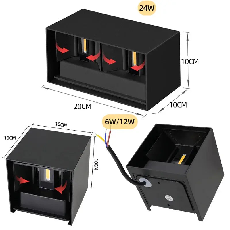 Ember – Modern Outdoor IP65 LED Wall Lamp for Durable, Stylish Lighting Kozyled