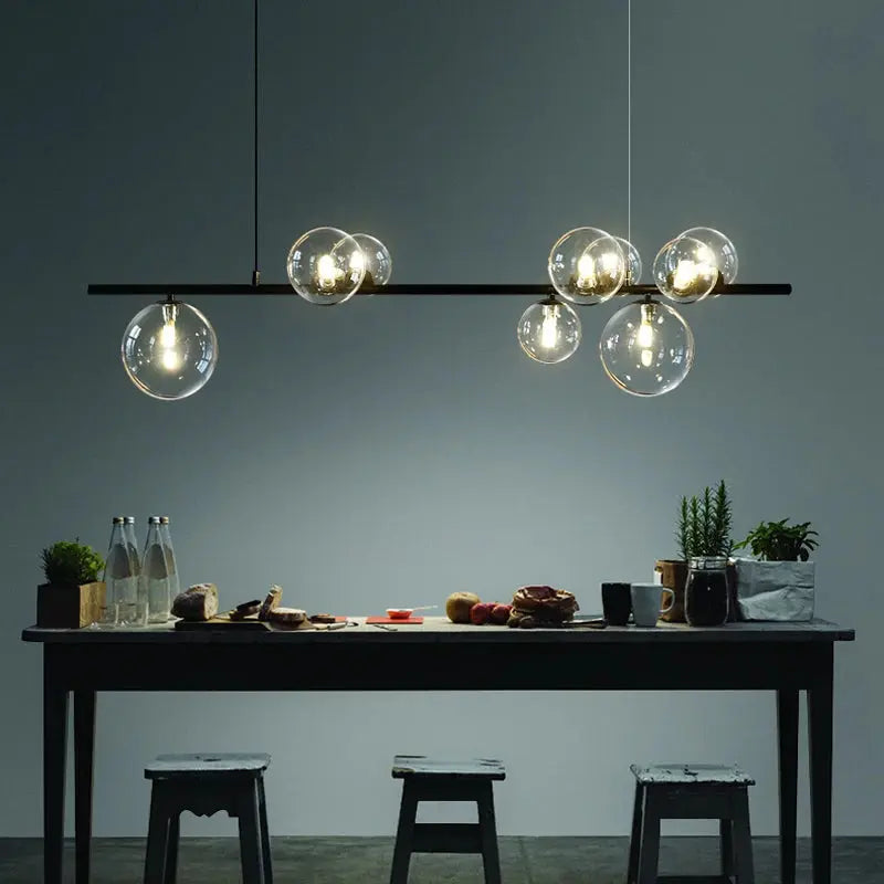 Jurgen – Modern LED Pendant Light with Sleek Metal and Glass Design for Dining Tables and Bars Kozyled.com