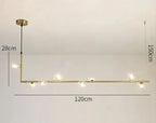 Anton – Nordic Minimalist LED Pendant Light with Glass Ball Design for Dining Tables and Bars Kozyled.com