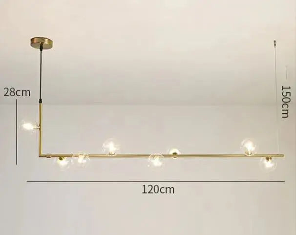 Anton – Nordic Minimalist LED Pendant Light with Glass Ball Design for Dining Tables and Bars Kozyled.com