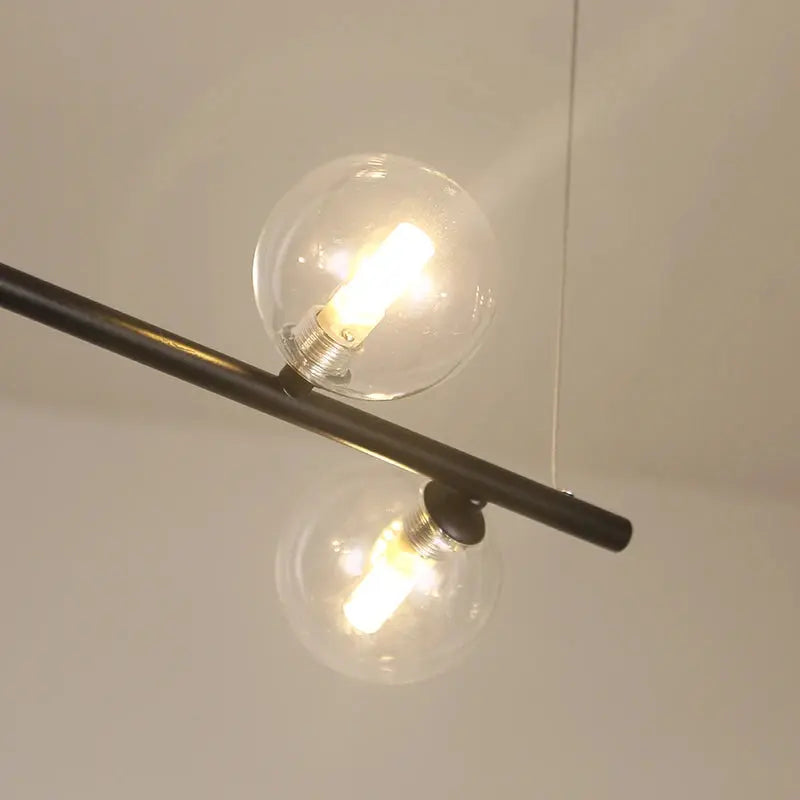 Anton – Nordic Minimalist LED Pendant Light with Glass Ball Design for Dining Tables and Bars Kozyled.com