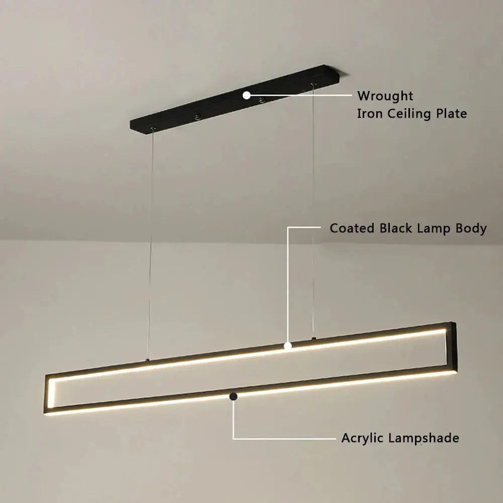 Thyra – Modern Minimalist Square Pendant Lamp for Dining & Bar Spaces Lampasa.com