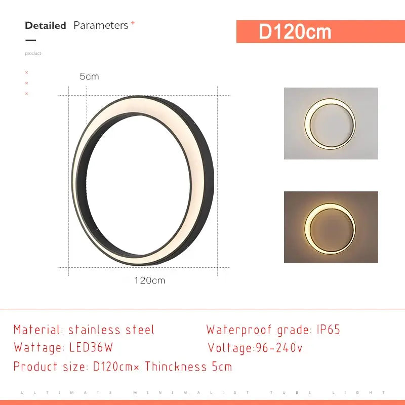 Myra – Waterproof IP65 Outdoor Ring LED Wall Lamp for Reliable Exterior Lighting Kozyled