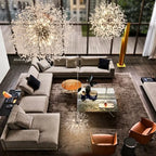 Modern Crystal Dandelion LED Pendant Lamp Oskar SPINGAR.COM