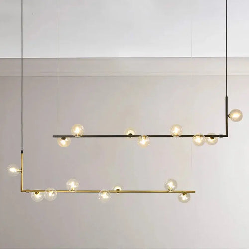 Anton – Nordic Minimalist LED Pendant Light with Glass Ball Design for Dining Tables and Bars Kozyled.com