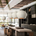 Handmade Japanese Wabi Sabi LED Pendant Lamp Anzu SPINGAR.COM