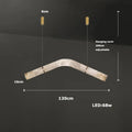 Hasteinn – Dimmable LED Pendant Light with Creative Marble Tube Design for Dining Tables and Bars Kozyled.com