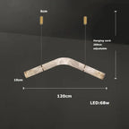 Hasteinn – Dimmable LED Pendant Light with Creative Marble Tube Design for Dining Tables and Bars Kozyled.com