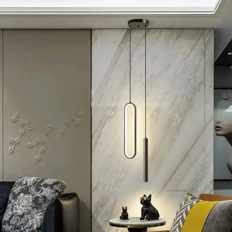 Ovrin – Modern Minimalist Oval & Spot LED Pendant Lamp Lampasa.com