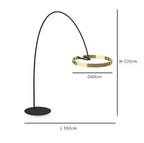 Alberte – Modern Luxury Dimmable LED Ring Floor Lamp Series Lampasa.com