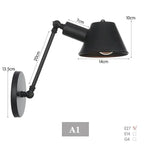 Branson – Modern Rustic LED Wall Light in Black Vintage Finish Lampasa.com