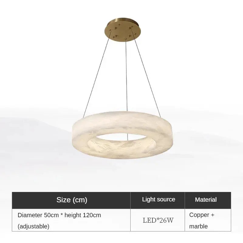 Oscar – Modern Spanish LED Pendant Light with Elegant Marble Design Lampasa.com