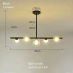 Edvin – Modern Glass Ball LED Pendant Light for Dining Tables and Bars Kozyled.com