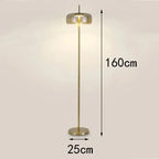 Ivara – Modern Dimmable LED Glass Floor Lamp Lampasa.com