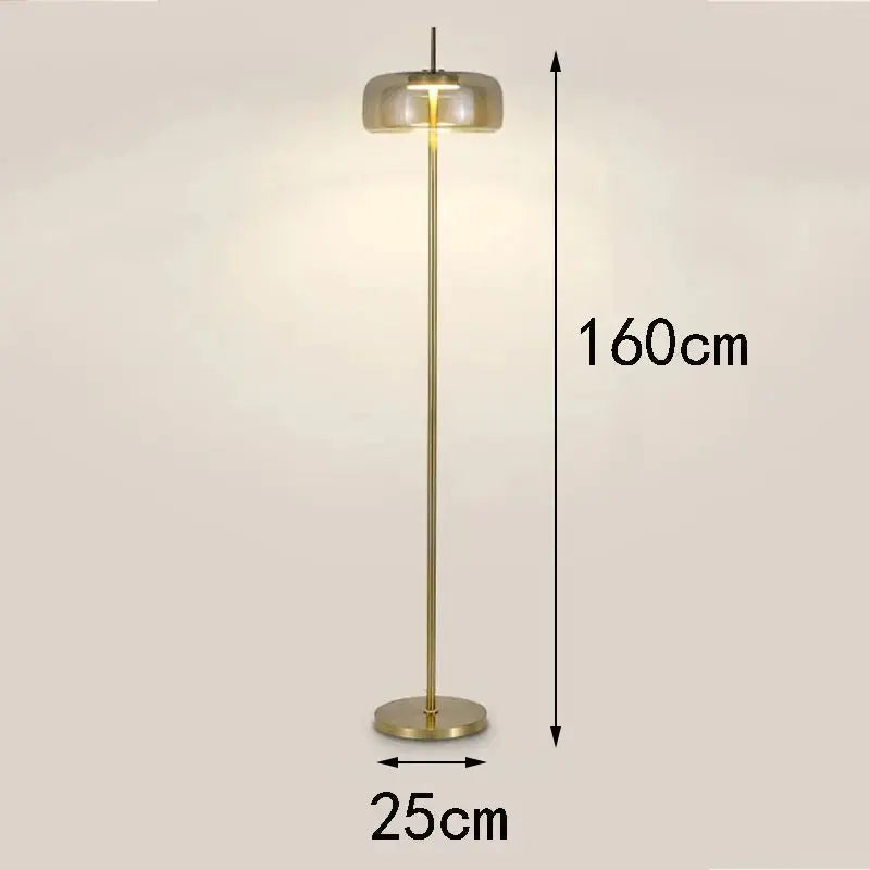 Ivara – Modern Dimmable LED Glass Floor Lamp Lampasa.com
