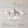 Astor – Nordic LED Ceiling Light with Elegant Glass Ball Design Kozyled.com