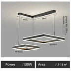 Zerel – Scandinavian Elegant Modern Square Dimmable LED Pendant Lamp Lampasa.com