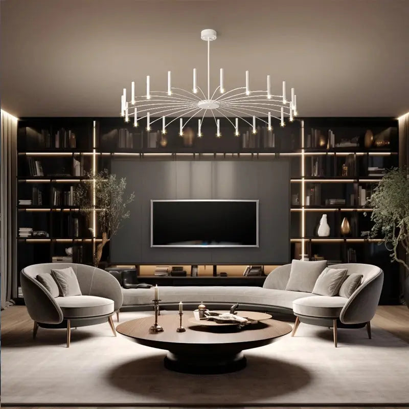 Unique Multi-head LED Pendant Lamp Cordelia SPINGAR.COM