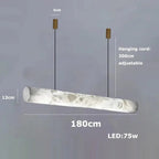 Hasteinn – Dimmable LED Pendant Light with Creative Marble Tube Design for Dining Tables and Bars Kozyled.com