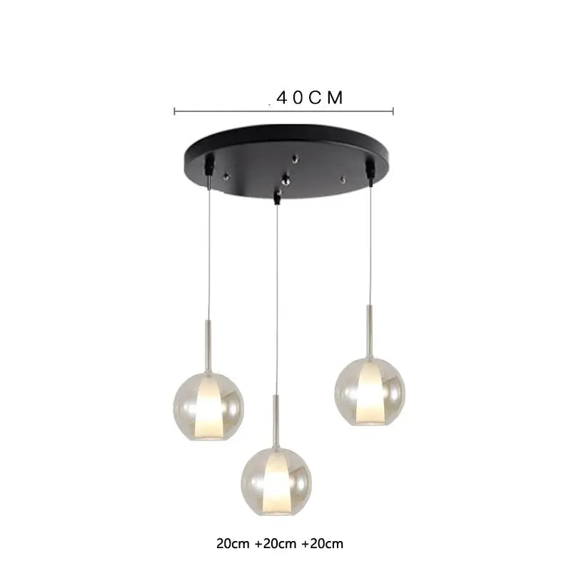 Odin – Luxury Elegant Glass Ball LED Pendant Lamp for Sophisticated Interiors Kozyled