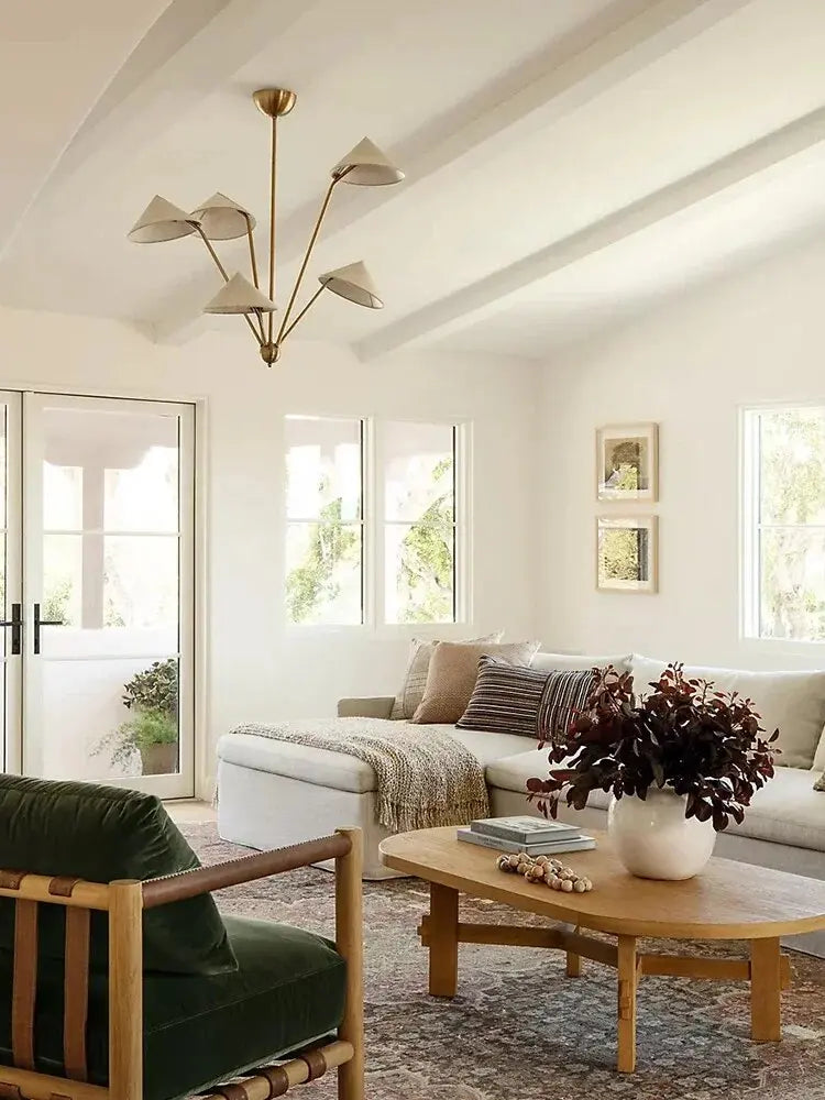 Japanese Multi-heads Wabi-sabi LED Pendant Lamp Riko SPINGAR.COM