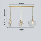 Orya – Artistic Modern Amber Glass LED Pendant Lamp Lampasa.com